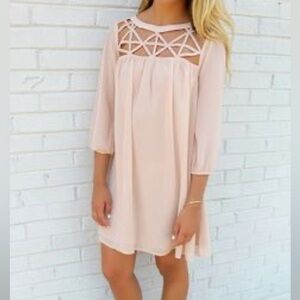 Pinkblush light pink Chiffon Dress - can be Maternity